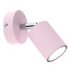 Kinderzimmerlampen|Wohnzimmerlampen*Luminex Wandlampe Kinderzimmer Rosa Ø 8 cm schwenkbar GU10 Metall
