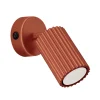 Sollux Wandlampe klein B: 8 cm Rot schwenkbar aus Aluminium GU10< Flurlampen|Wohnzimmerlampen