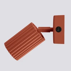 Sollux Wandlampe klein B: 8 cm Rot schwenkbar aus Aluminium GU10< Flurlampen|Wohnzimmerlampen