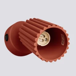 Sollux Wandlampe klein B: 8 cm Rot schwenkbar aus Aluminium GU10< Flurlampen|Wohnzimmerlampen