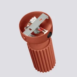 Sollux Wandlampe klein B: 8 cm Rot schwenkbar aus Aluminium GU10< Flurlampen|Wohnzimmerlampen