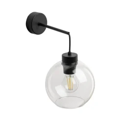 TK Lighting Wandlampe Kugel Schirm Glas E27 H: 28 cm B: 18 cm KALETE< Wandleuchten|Küchenlampen