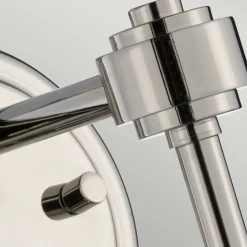 Elstead Wandlampe Kugel Schirm Grau Nickel E14 Retro Design< Wandleuchten|Wohnzimmerlampen