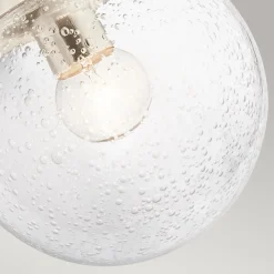 Elstead Wandlampe Kugelschirm Glas Metall E27 39,2 cm hoch< Wohnzimmerlampen|Küchenlampen