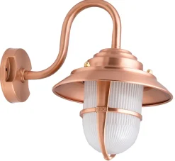 Lido Wandlampe Kupfer IP64 Echt-Messing Terrasse Haus< Außenleuchten Antik|Außenwandleuchten