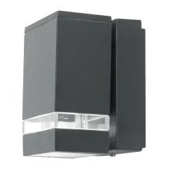 Außenwandleuchten|Moderne Außenleuchten*Elstead Wandlampe LED Außen Modern eckig IP44 Haustür Aluminium