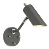 Spots|Wandleuchten*Elstead Wandlampe LEYRE Grau Dunkel Nickel Spot Lampe