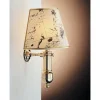 Wandleuchten|Jugendstil Lampen*Laura Suardi Wandlampe Messing Creme Maritim Antik VELIERO