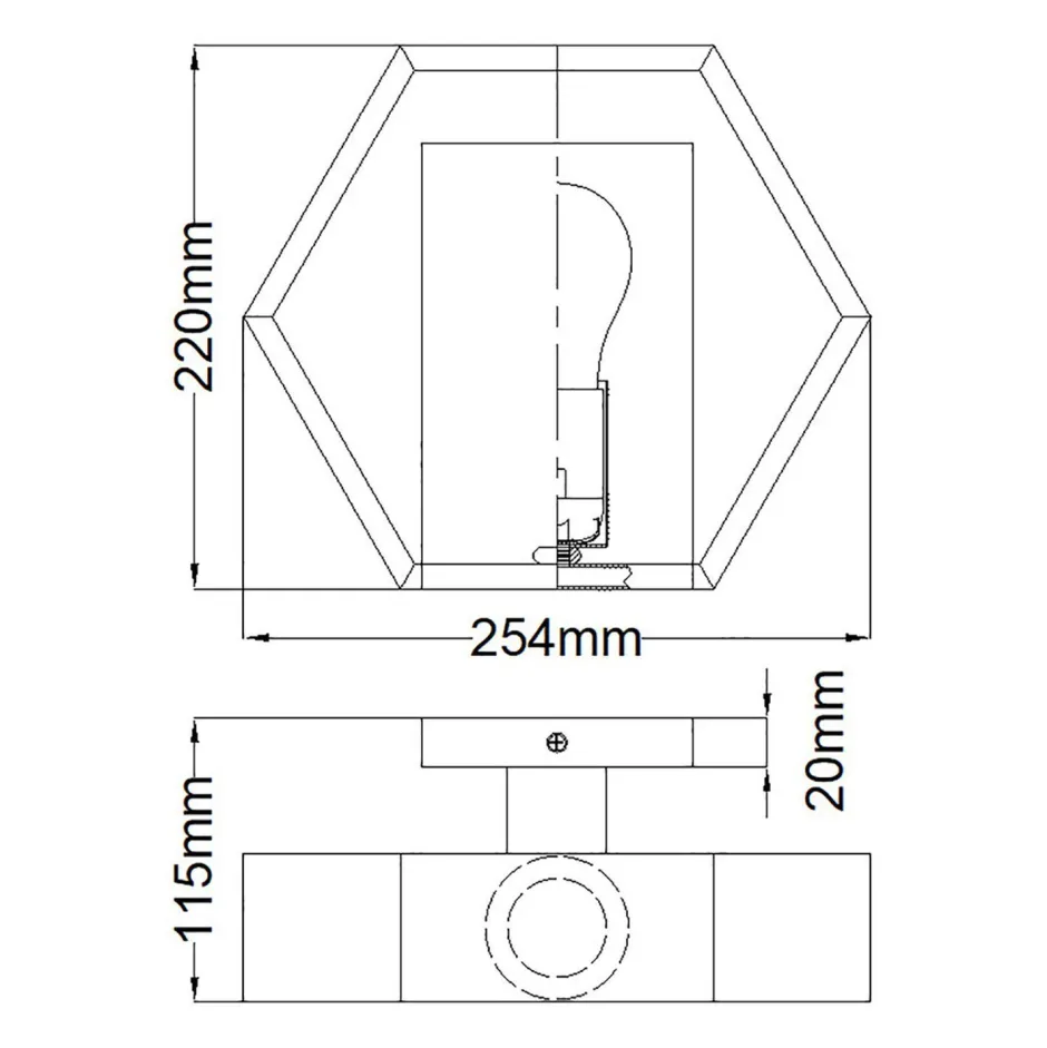 Wandleuchten|Flurlampen*Elstead Wandlampe Metall B: 25,4 cm in Schwarz Gold Modern