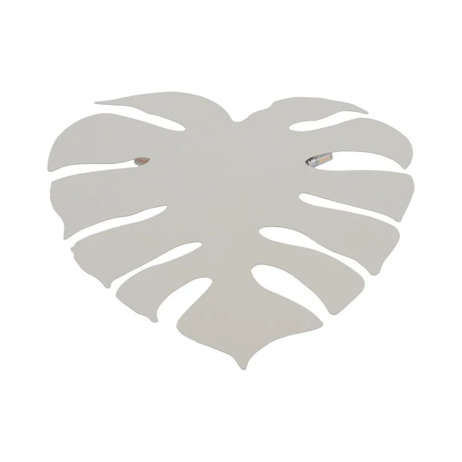 Wandleuchten|Flurlampen*TK Lighting Wandlampe Metall Beige H: 40c m Monstera Blatt 3x G9