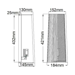 Elstead Wandlampe Metall E27 H: 43,2 cm in Messing Schwarz< Wandleuchten|Flurlampen