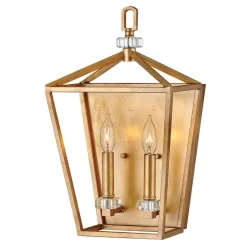 Wandleuchten|Flurlampen*Elstead Wandlampe Metall E14 H: 43,1 cm in Messing Antik TARIN