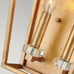 Wandleuchten|Flurlampen*Elstead Wandlampe Metall E14 H: 43,1 cm in Messing Antik TARIN