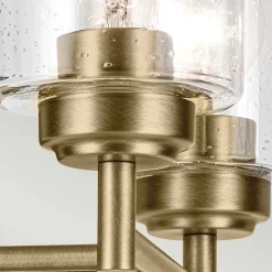 Elstead Wandlampe Metall Glas 32,6 cm breit in Messing E27 2-flammig< Wandleuchten|Wohnzimmerlampen