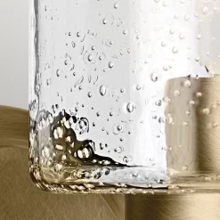 Wandleuchten|Wohnzimmerlampen*Elstead Wandlampe Metall Glas H: 23,5 cm in Messing E27 Vintage