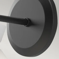 Elstead Wandlampe Metall Glas H: 22,2 cm Schwarz Weiß E14 Retro< Wandleuchten|Küchenlampen