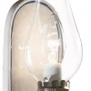 Ferroluce Wandlampe Metall Glas H: 33 cm E14 Vintage Design< Wohnzimmerlampen|Glaslampen