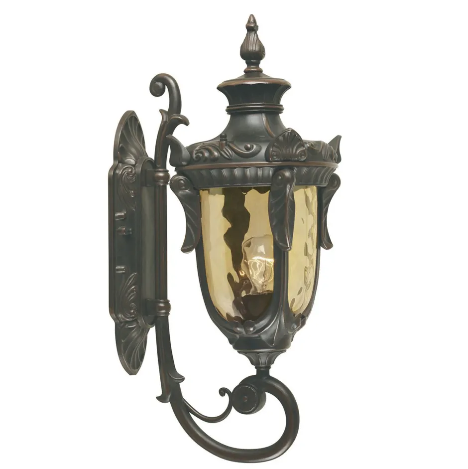 Elstead Wandlampe Metall Glas IP44 Rustikal Hof opulent AMY< Rustikale Lampen|Vintage Lampen