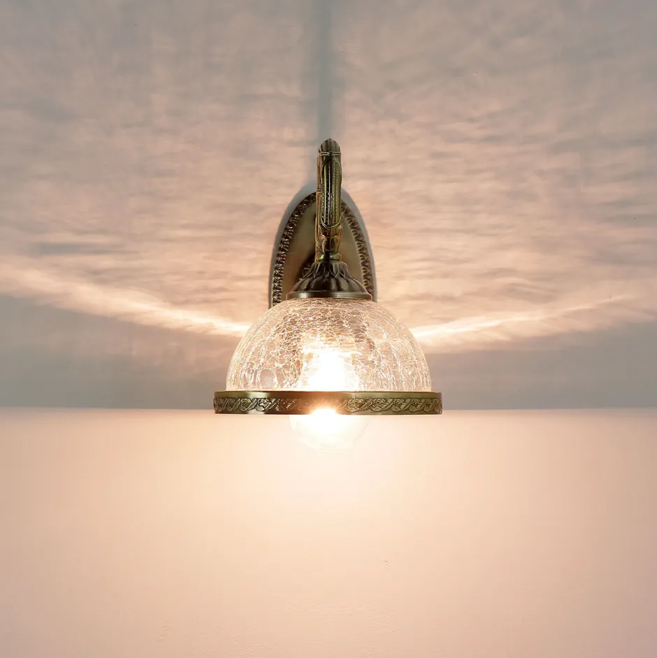 Easylight Wandlampe Metall Glas Jugendstil elegant CHARLES< Jugendstil Lampen|Küchenlampen