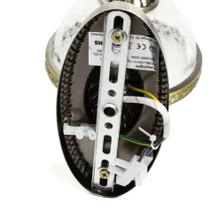 Easylight Wandlampe Metall Glas Jugendstil elegant CHARLES< Jugendstil Lampen|Küchenlampen