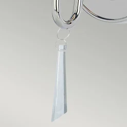 Elstead Wandlampe Metall in Nickel poliert CANDELA 6< Kristalllampen|Wohnzimmerlampen