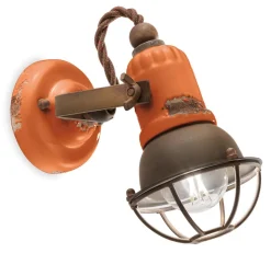 Wohnzimmerlampen|Keramiklampen*Ferroluce Wandlampe Metall Keramik verstellbar E14 Vintage Design