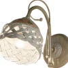 Wohnzimmerlampen|Keramiklampen*Ferroluce Wandlampe Metall Keramik 20 cm hoch E14 Landhausstil