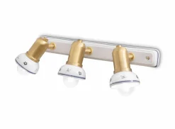 Ferroluce Wandlampe Metall Keramik E14 verstellbar 3-flammig< Wohnzimmerlampen|Keramiklampen