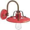 Wohnzimmerlampen|Keramiklampen*Ferroluce Wandlampe Metall Keramik E27 B: 25 cm Vintage Design