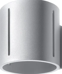 Sollux Wandlampe Metall klein H: 10 cm Up Down Grau G9 Flur< Wandleuchten|Flurlampen