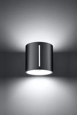 Sollux Wandlampe Metall klein H: 10 cm Up Down Grau G9 Flur< Wandleuchten|Flurlampen