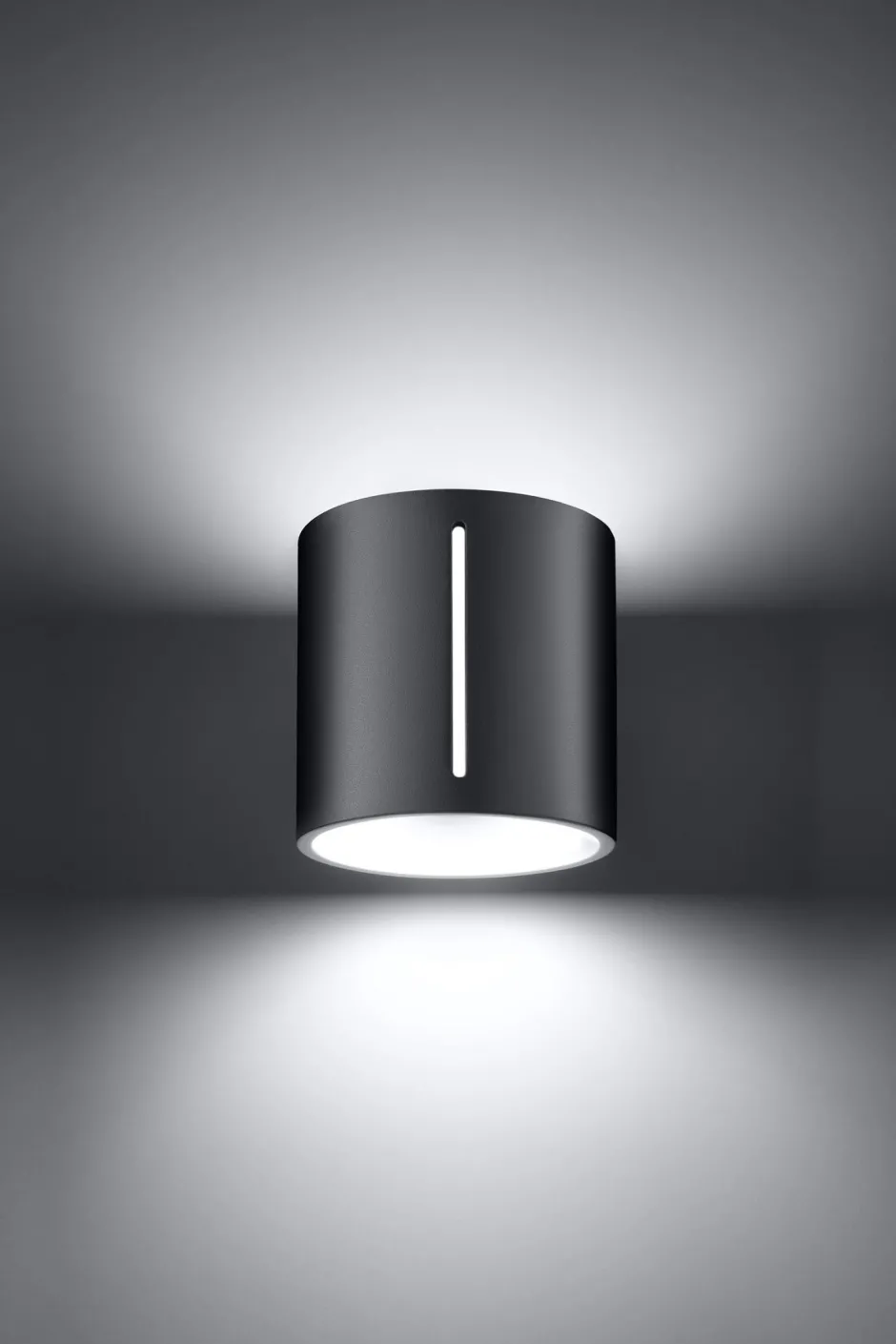 Sollux Wandlampe Metall klein H: 10 cm Up Down Grau G9 Flur< Wandleuchten|Flurlampen