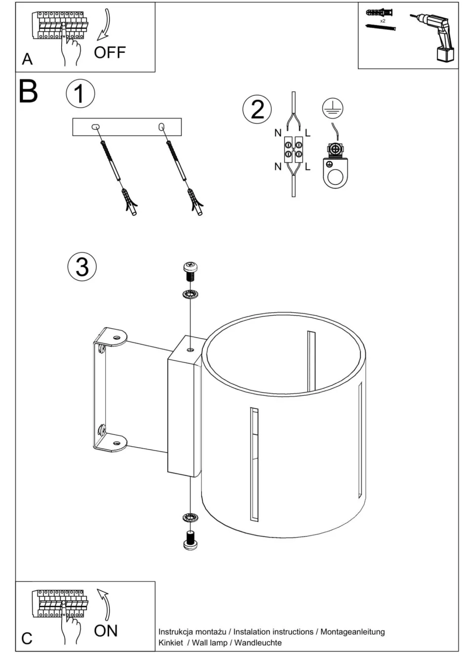 Sollux Wandlampe Metall klein H: 10 cm Up Down Grau G9 Flur< Wandleuchten|Flurlampen