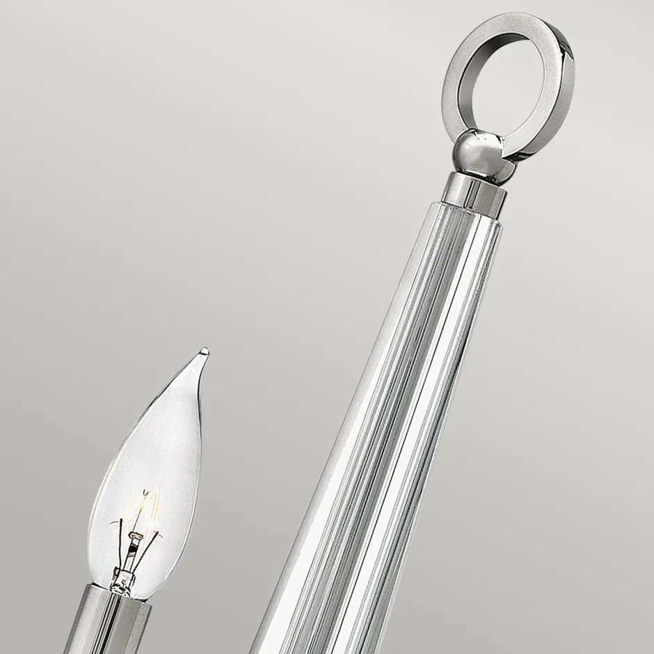 Elstead Wandlampe Metall Kristall 45 cm hoch E14 HARLOW< Wohnzimmerlampen|Metall Lampen