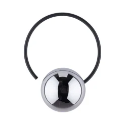 Wandleuchten|Flurlampen*TK Lighting Wandlampe Metall Rauchglas G9 Schwarz Graphit Kugel Schirm