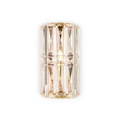 Maytoni Wandlampe Metall Rauchglas E14 25 cm hoch in Gold JONAS< Wandleuchten|Flurlampen