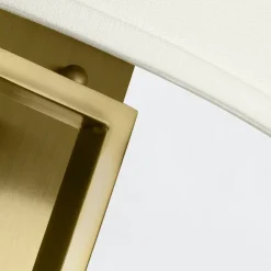 Elstead Wandlampe Metall Stoff 38,1 cm breit E14 2-flammig< Wandleuchten|Stofflampen