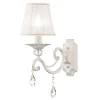 Wandleuchten|Schlafzimmer Lampen*Maytoni Wandlampe Metall Stoff H: 39 cm E14 Klassisch LILJA