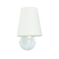 Easylight Wandlampe Metall Weiß Stoff Lampe Rustikal< Wandleuchten|Rustikale Lampen