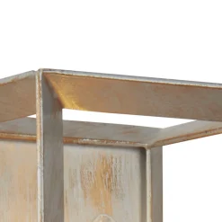 Searchlight Wandlampe mit Schalter in Silber-Gold E27 Metall H: 23,5 cm< Wohnzimmerlampen|Vintage Lampen