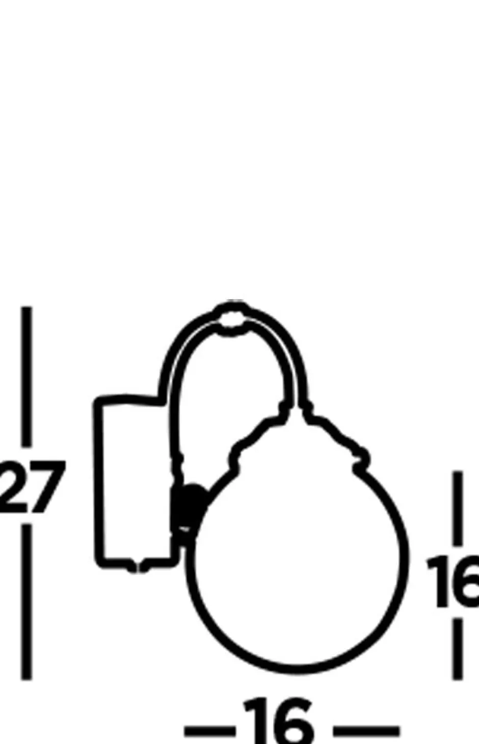 Searchlight Wandlampe mit Schalter IP44 Chrom Weiß Kugelschirm Bad< Glaslampen|Kugellampen