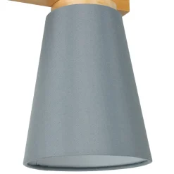 Easylight Wandlampe mit Schalter Kabel Grau Skandinavisch< Wandleuchten|Stofflampen