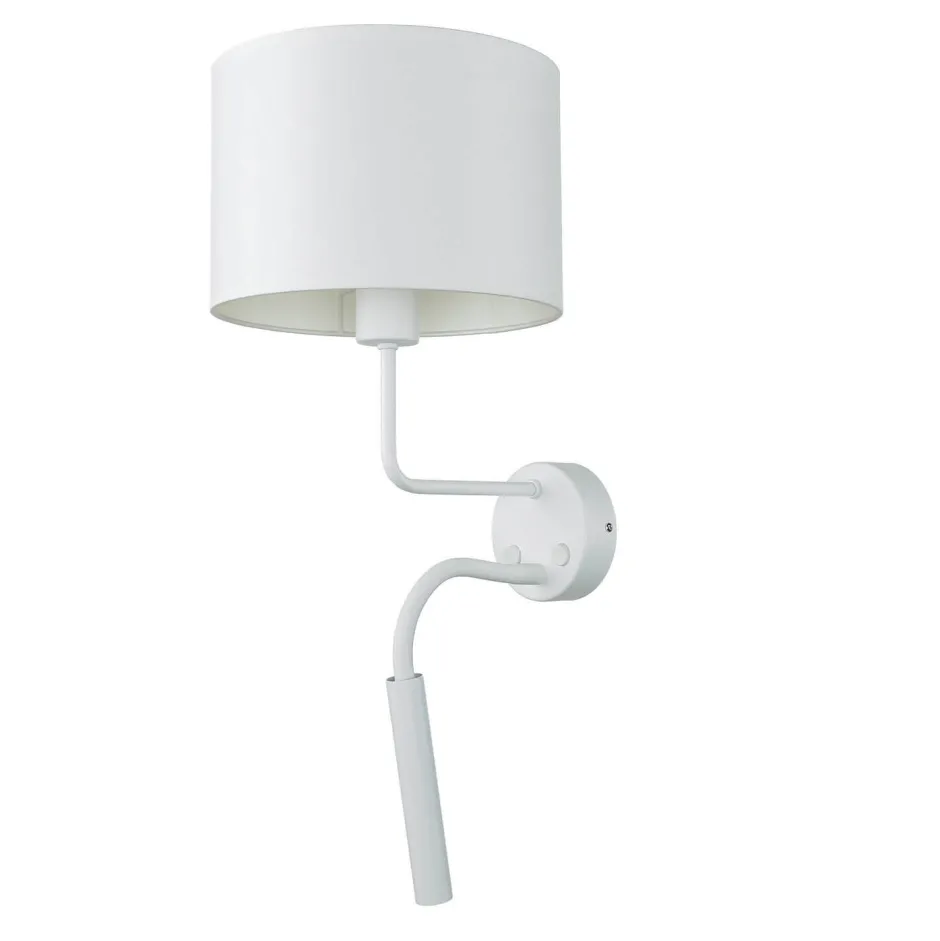 Wandleuchten|Moderne Lampen*Nowodvorski Wandlampe mit Schwanenhals Weiß E27 + G9 H: 50 cm