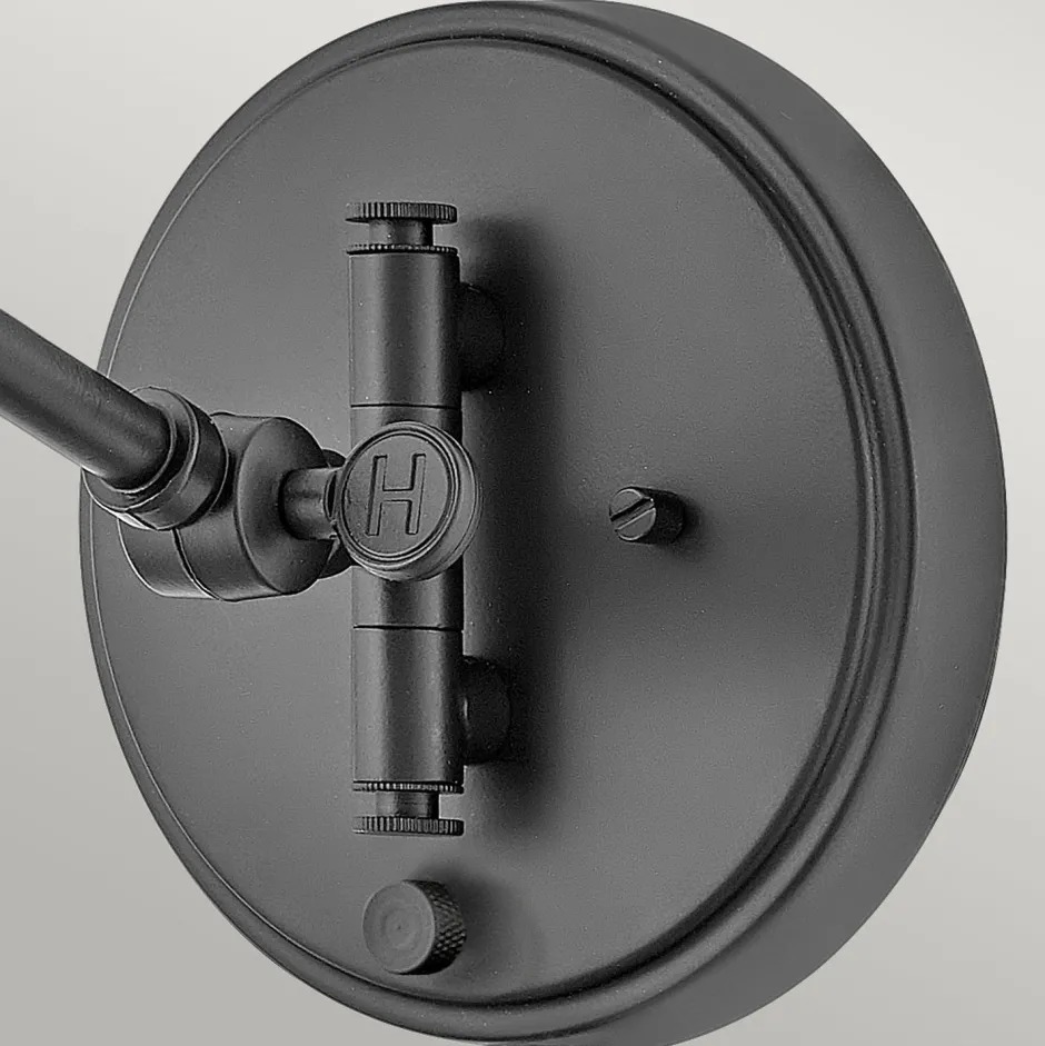 Wandleuchten|Wohnzimmerlampen*Elstead Wandlampe Rattan Metall Gelenkarm schwenkbar E27 zum Lesen