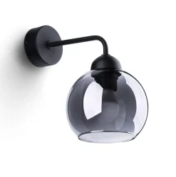 Glaslampen|Moderne Lampen*Sollux Wandlampe Rauchglas Modern elegant ALPHERG