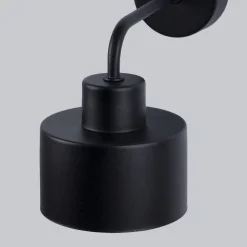 Sollux Wandlampe Retro Metall Schwarz für E27 innen TISA< Wandleuchten|Wohnzimmerlampen