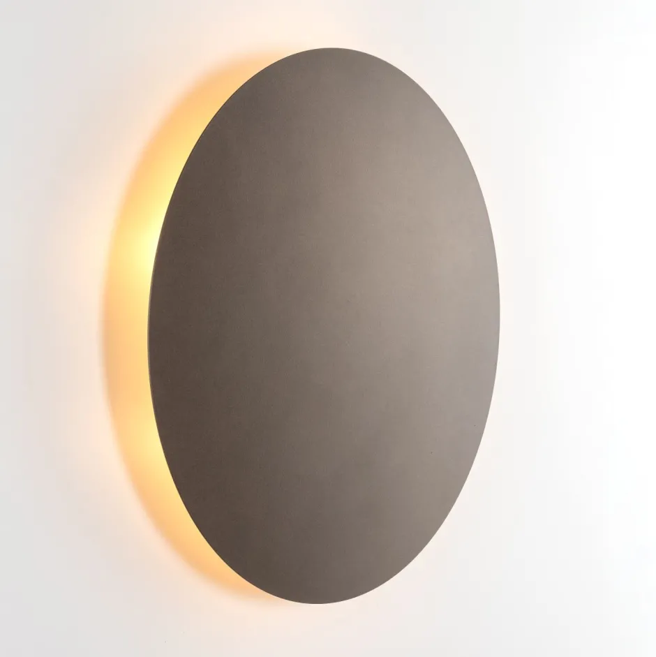 TK Lighting Wandlampe rund Braun Ø 30 cm klein 3x G9 indirektes Licht< Wandleuchten|Flurlampen