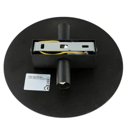 TK Lighting Wandlampe rund flach Ø 20 cm Modern Metall Schwarz< Moderne Lampen|Küchenlampen