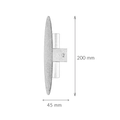 TK Lighting Wandlampe rund flach Ø 20 cm Modern Metall Schwarz< Moderne Lampen|Küchenlampen