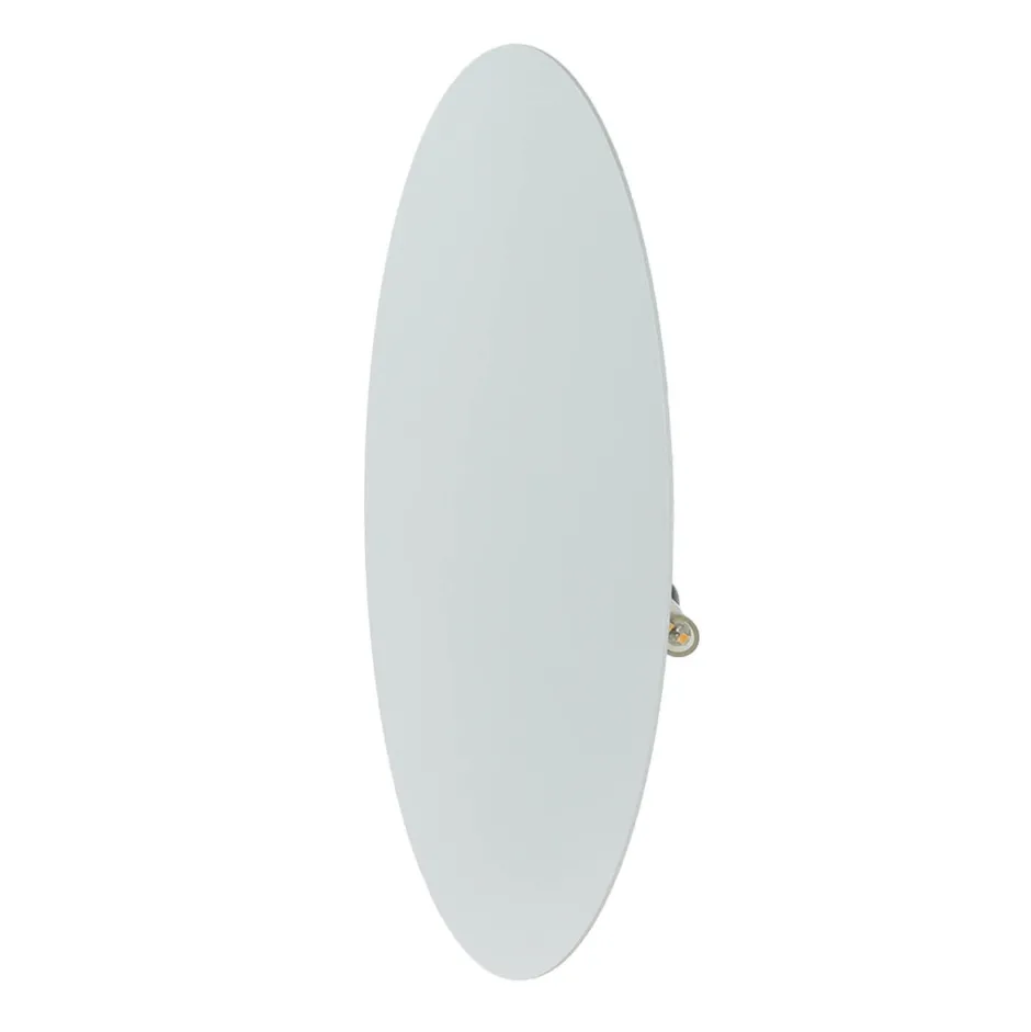 TK Lighting Wandlampe rund Metall Ø 30 cm flach Weiß G9 Modern< Wohnzimmerlampen|Moderne Lampen